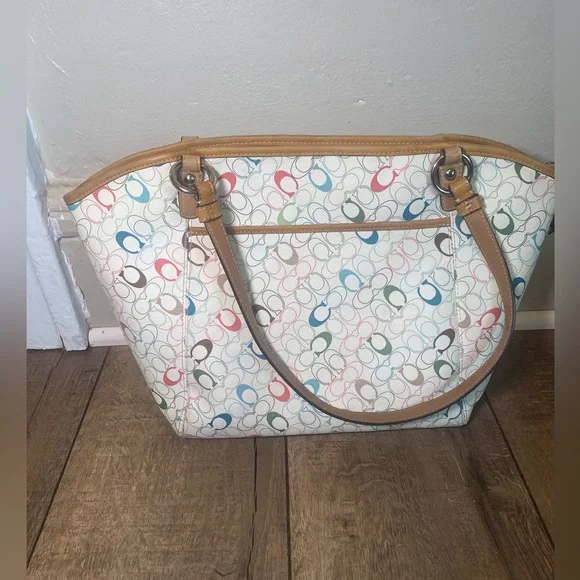 Coach Chelsea Signature C Monogram
Shoulder Tote Zip Bag Multicolor - Picture 3 of 9